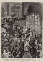 De Zondag Opening van Musea, in South Kensington op Paaszondag