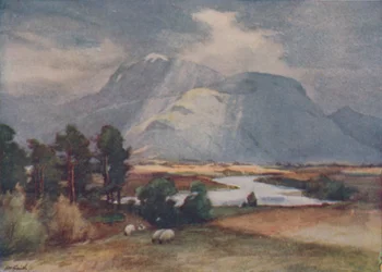 Regenachtige bergen, 1910