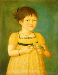 De vogel voeren, c.1800 (olieverf op doek)