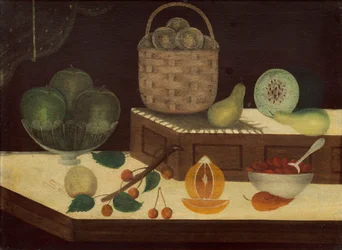 Fruitstilleven, ca. 1865-1880 (olieverf op hout)