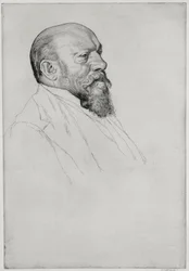 Portret van Hans Richter (1843-1916), Hongaarse dirigent