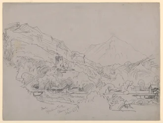 Landschap, Meiringen, Zwitserland