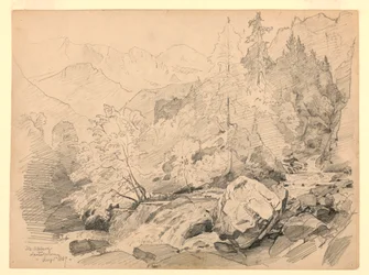 Landschap, Stechelberg, Lauterbrunnen, Zwitserland