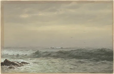 Rotsen en brekende golven