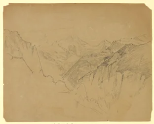 Studie van Landschap, Lauterbrunnen, Zwitserland
