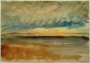 Een stormachtige zonsondergang