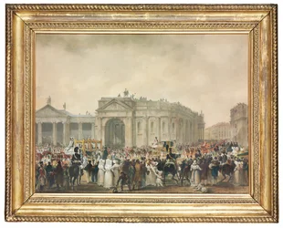 Koning George IV op College Green, Dublin