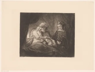 Jakob zegent Efraïm en Manasse