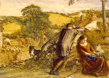 Het herderspak afgewezen, 1861