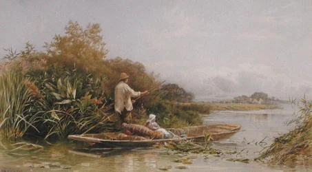 Palingvangers op de Theems, ca. 1870