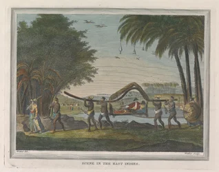 Scène in de Oost-Indië