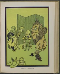 "Precies zo! Ik ben een humbug" Illustratie uit "The wonderful Wizard of Oz" door Lyman Frank Baum