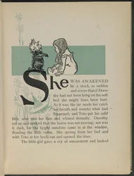 Illustratie uit "De wonderbaarlijke tovenaar van Oz" door Lyman Frank Baum