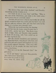 Illustratie uit "De wonderbaarlijke tovenaar van Oz" door Lyman Frank Baum