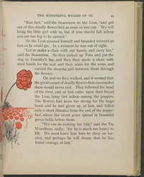 Illustratie uit "De wonderbaarlijke tovenaar van Oz" door Lyman Frank Baum