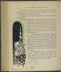 Illustratie uit "De wonderbaarlijke tovenaar van Oz" door Lyman Frank Baum