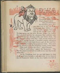 Illustratie uit "De wonderbaarlijke tovenaar van Oz" door Lyman Frank Baum