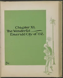 Illustratie uit "De wonderbaarlijke tovenaar van Oz" door Lyman Frank Baum
