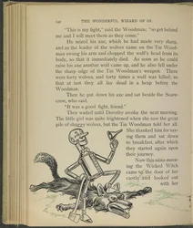 Illustratie uit "De wonderbaarlijke tovenaar van Oz" door Lyman Frank Baum