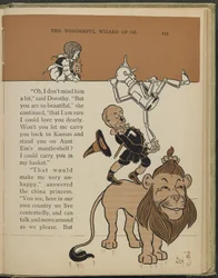 Illustratie uit "De wonderbaarlijke tovenaar van Oz" door Lyman Frank Baum