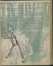 Illustratie uit "De wonderbaarlijke tovenaar van Oz" door Lyman Frank Baum