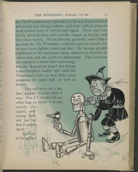 Illustratie uit "De wonderbaarlijke tovenaar van Oz" door Lyman Frank Baum