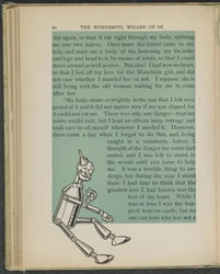Illustratie uit "De wonderbaarlijke tovenaar van Oz" door Lyman Frank Baum