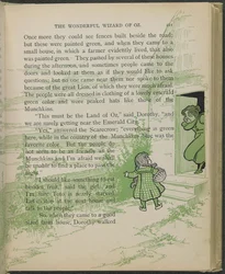 Illustratie uit "De wonderbaarlijke tovenaar van Oz" door Lyman Frank Baum