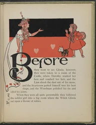 Illustratie uit "De wonderbaarlijke tovenaar van Oz" door Lyman Frank Baum
