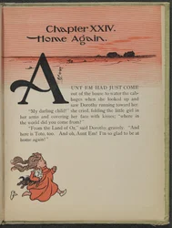 Illustratie uit "De wonderbaarlijke tovenaar van Oz" door Lyman Frank Baum