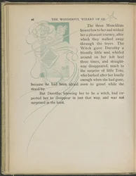 Illustratie uit "De wonderbaarlijke tovenaar van Oz" door Lyman Frank Baum