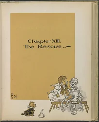Illustratie uit "De wonderbaarlijke tovenaar van Oz" door Lyman Frank Baum