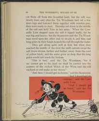 Illustratie uit "De wonderbaarlijke tovenaar van Oz" door Lyman Frank Baum