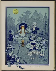"Je moet een grote tovenares zijn", illustratie uit "De wonderbaarlijke tovenaar van Oz" door Lyman Frank Baum