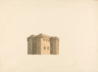 Cluny Castle, Aberdeenshire, Schotland: Perspectief