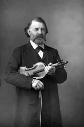 Joseph Joachim 1831-1907, Hongaarse violist, dirigent en componist, 1890