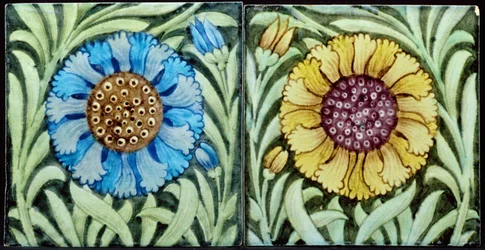 Tegels met Perzisch bloemmotief