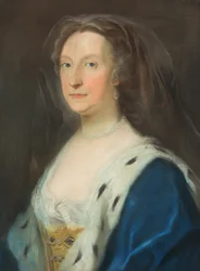 Portret van een dame (pasteltekening)