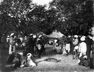 Tijgerjacht in India, ca. jaren 1870