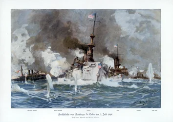 Slag bij Santiago de Cuba, 3 juli 1898