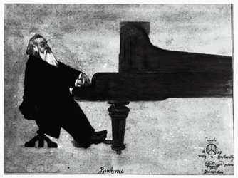 De Duitse componist Johannes Brahms