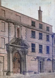 De oude ingang van Merchant Taylors