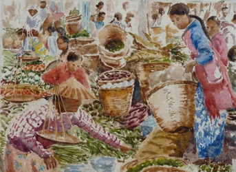 933 Groenten, Nampan Markt