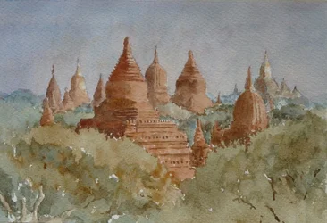 941 Bagan zonsopgang, richting Ananda