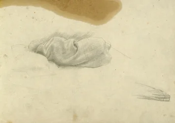 Studie voor slapende vrouw voor Santissima Trinita, ca. 1924-30
