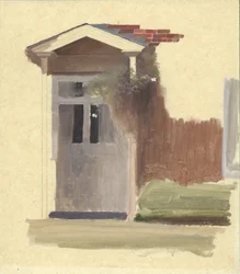 De voordeur van Line Holt Boerderij