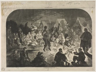 Een Bivakvuur aan de Potomac, 1861