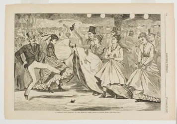 Een Parijs bal dansen in de Mabille, Parijs