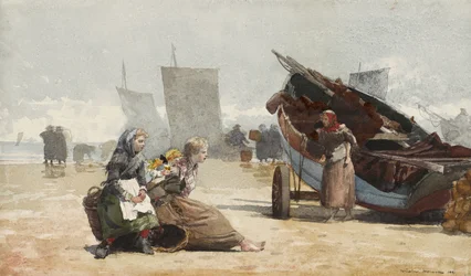 Strandscène, Cullercoats, 1881
