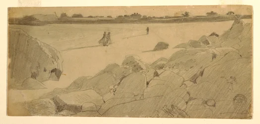Tekening, Strand bij Marshfield, 1869-74